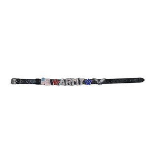 ARMY‎ Rhinestone Bracelet USA Flag Eagle Military Belt Buckle Clasp